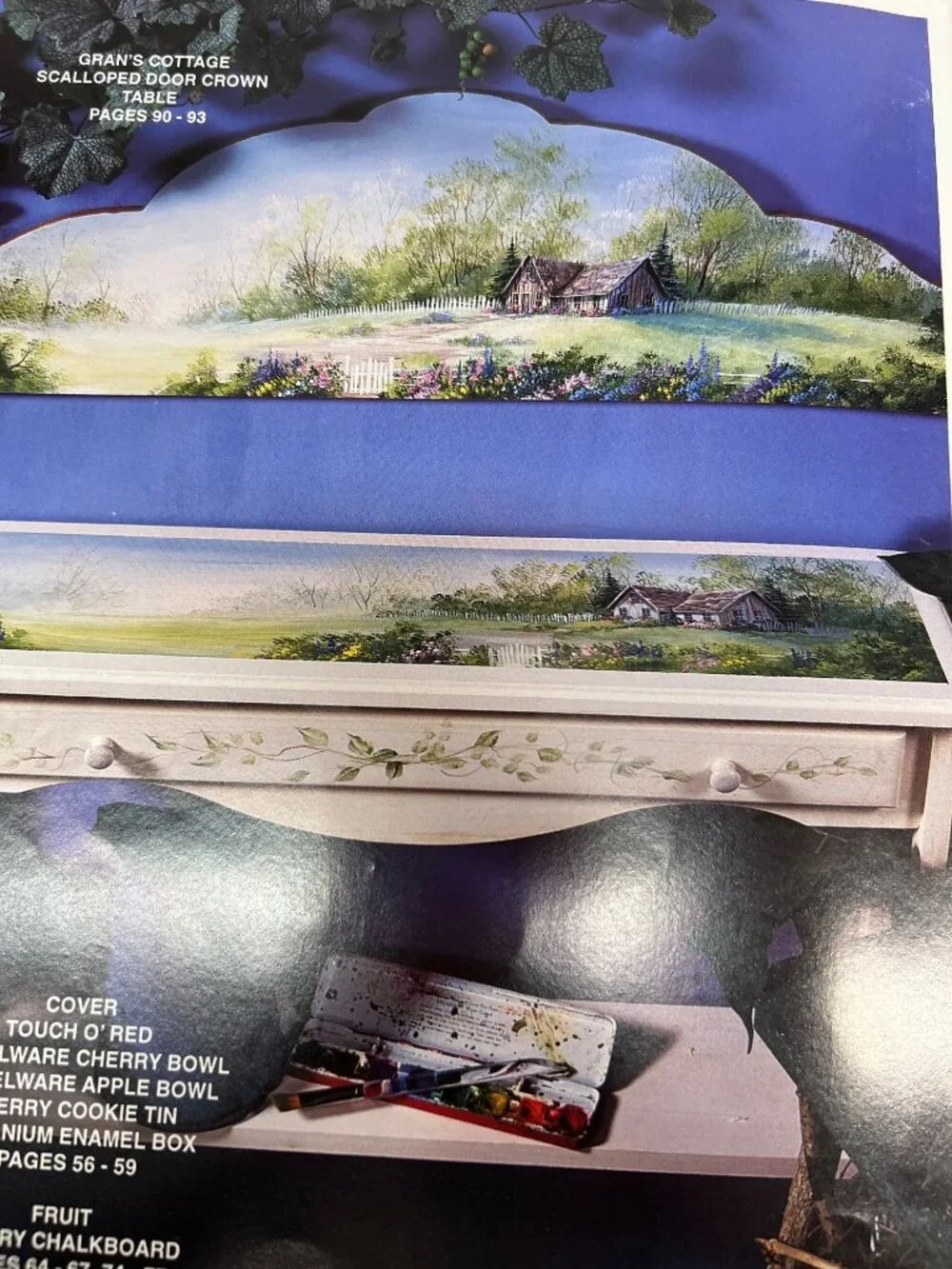 Grans Cottage By Ros Stallcup Decorative Painting Book - Floral Fruit & Cottage-